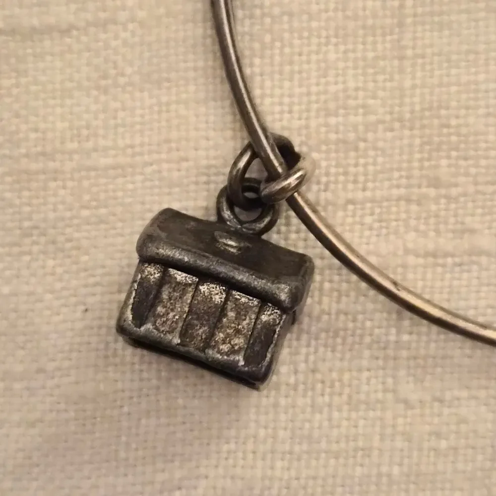 Alex‎ and Ani Monopoly Charm Bangle Rafaelian Silver Expandable Bracelet Stack